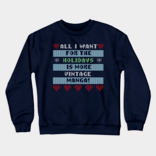 Vintage Manga Holiday Sweater Crewneck Sweatshirt